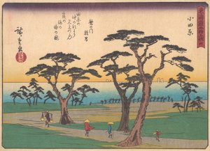 Odawara, uit de serie De drieënvijftig stations van de Tokaido-weg, begin 20e eeuw