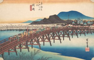 Okazaki, Tenshin no Hashi door Ando Hiroshige