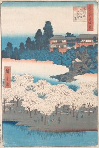 Sendagi Dangozaka, 1856 door Ando Hiroshige