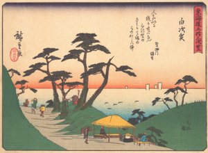 Shirasuka, uit de serie De drieënvijftig stations van de Tokaido-weg door Ando Hiroshige