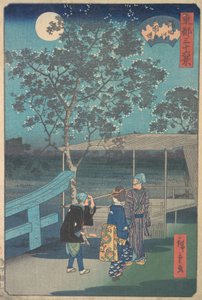 Sumidagawa, Mimeguri, 3e maand drakenjaar 1868 door Ando Hiroshige