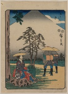De drieënvijftig stations van de Tokaido: Hara, ca. 1850 door Ando Hiroshige