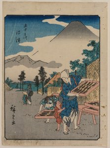 De Drieënvijftig Stations van de Tokaido: Numazu, ca. 1850