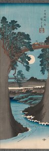 De apenbrug in de provincie Kai Koyo Saruhashi no zu, ca. 1841-42