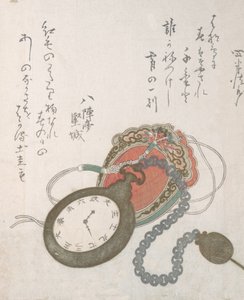 Westerse Zakhorloge Uit de Lente Regen Collectie Harusame shu, vol. 3, gedateerd 1823 door Ando Hiroshige