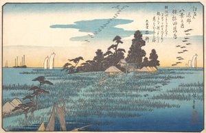 Wilde Ganzen bij Haneda, 19e eeuw door Ando Hiroshige