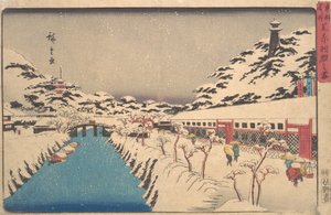 Winterlandschap door Ando Hiroshige