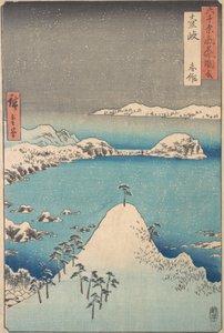 Winterzicht op Shimasaku in de Provincie Iki, 1856
