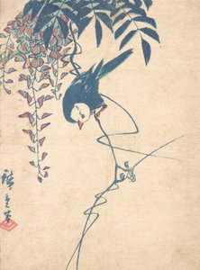 Wisteria en Witte Vogel door Ando Hiroshige