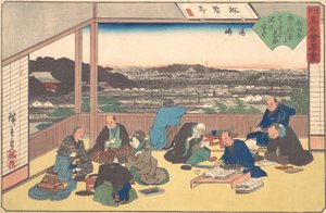 Yushima Matsu Kane-ya, ca. 1840 door Ando Hiroshige
