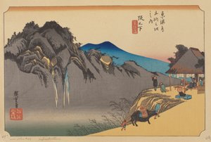 Sakamoshita Station door Ando or Utagawa (after) Hiroshige