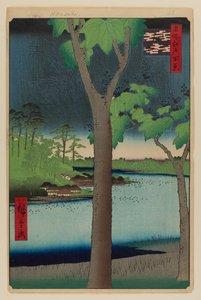 Akasaka Kiribatake door Ando or Utagawa Hiroshige