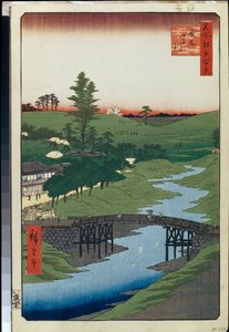 Hiroo aan de Furukawa-rivier door Ando or Utagawa Hiroshige