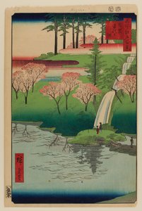 Chiyogaike vijver, Meguro door Ando or Utagawa Hiroshige