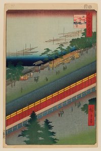 Hal van Drieëndertig Baaien, Fukagawa door Ando or Utagawa Hiroshige