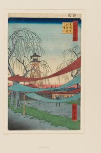 Hatsune rijgronden, Bakuro-chō door Ando or Utagawa Hiroshige
