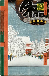 Kinryuzan-tempel in Asakusa, uit de serie "Honderd uitzichten van beroemde plaatsen in Edo"