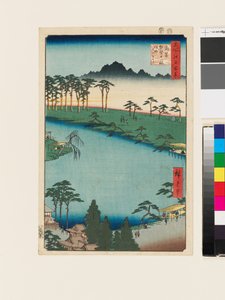 Kumano Jūnisha schrijn, Tsunohazu door Ando or Utagawa Hiroshige