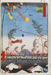 De welvaart van de stad tijdens het Tanabata-festival (honderd beroemde uitzichten van Edo)