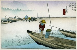 Mitsuke op de Tokaido-weg (29e station), c.1900 door Ando or Utagawa Hiroshige