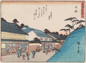 Narumi door Ando or Utagawa Hiroshige