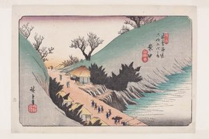 Nr. 16, Annaka door Ando or Utagawa Hiroshige