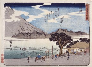 Numazu door Ando or Utagawa Hiroshige