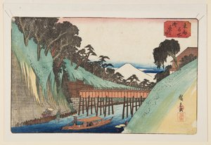 Ochanomizu door Ando or Utagawa Hiroshige