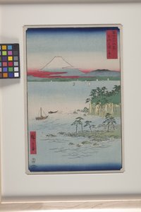 Op zee bij Miura in de provincie Sagami door Ando or Utagawa Hiroshige