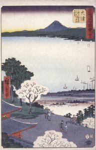 Otsu (Lake Biwa) door Ando or Utagawa Hiroshige
