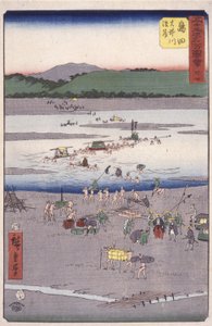 Shimada door Ando or Utagawa Hiroshige