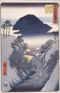Station 22, Okabe door Ando or Utagawa Hiroshige