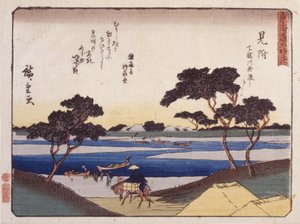 Station 29, Mitsuke door Ando or Utagawa Hiroshige