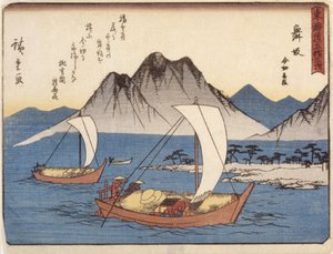 Station 31, Maisaka door Ando or Utagawa Hiroshige