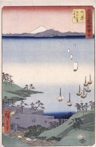 Station 32, Arai door Ando or Utagawa Hiroshige