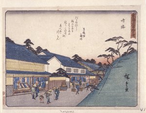 Station 41, Narumi door Ando or Utagawa Hiroshige