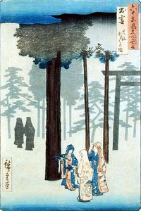 Taisha, provincie Izumo door Ando or Utagawa Hiroshige