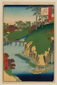 Takinogawa, Oji door Ando or Utagawa Hiroshige