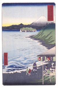 Het Zeven-Ri Strand In Sagami Provincie door Ando or Utagawa Hiroshige