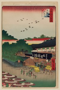 Ueno Yamashita door Ando or Utagawa Hiroshige