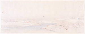 Winterlandschap. Provincieserie. door Ando or Utagawa Hiroshige