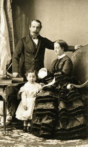 Keizer Napoleon III en zijn familie door Andre Adolphe Eugene Disderi