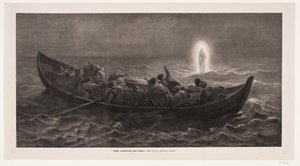 Jezus wandelt op het water