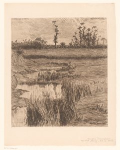 Landschap in Bretagne door André Dauchez