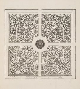 Ontwerp voor Parterre, uit Theatre des Plans et Jardinages, pub.1652 door André Mollet