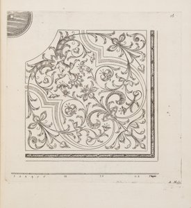 Ontwerp voor Parterre, uit Theatre des Plans et Jardinages, pub.1652 door André Mollet