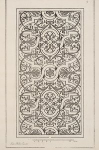 Ontwerp voor Parterre, uit Theatre des Plans et Jardinages, pub.1652 door André Mollet