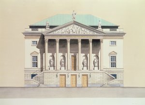 Deutsche Staatsoper, Berlijn, Duitsland 18e-eeuwse gevel