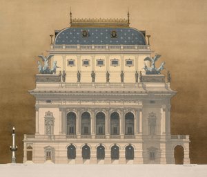 Nationaal Theater, Praag, Tsjechië door Andras Kaldor