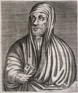 Portret van Abu Ali al-Husain ibn Abdallah ibn Sina genaamd Avicenna (gravure) door Andre (after) Thevet